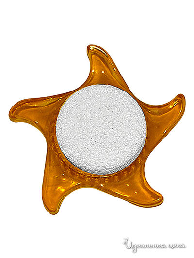 Щетка для ног с пемзой Мультидом, цвет желтый