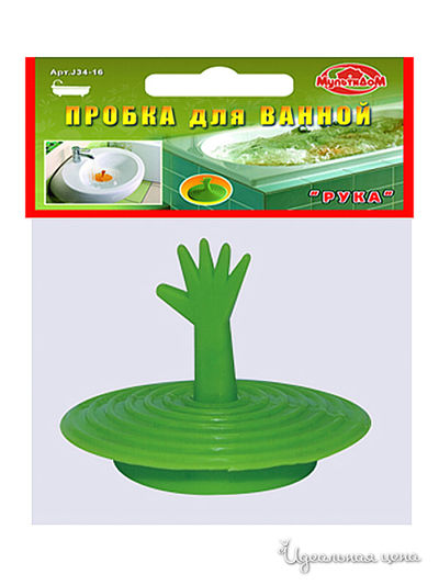 Пробка для ванны Мультидом, цвет в ассортименте