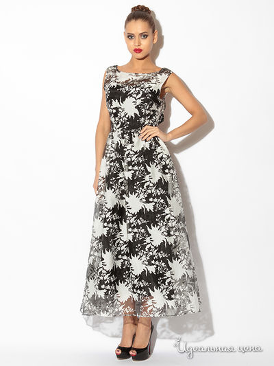 Платье Tutto Bene, цвет черный, молочный