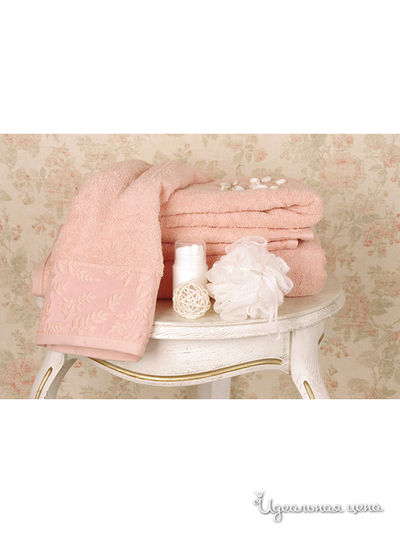 Махровое полотенце 90х150 см Тет-а-Тет, цвет персиковый
