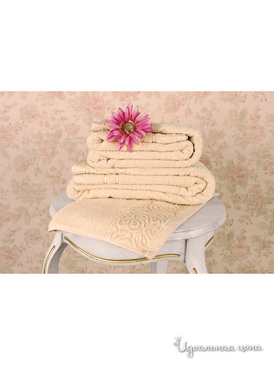 Махровое полотенце 50х90 см Тет-а-Тет, цвет бежевый