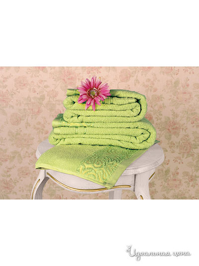 Махровое полотенце 50х90 см Тет-а-Тет, цвет зеленый