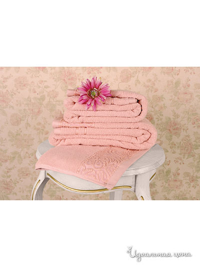 Махровое полотенце 70х140 см Тет-а-Тет, цвет персиковый