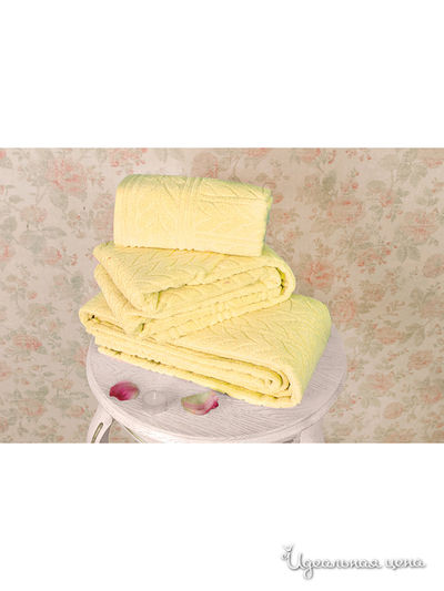 Махровое полотенце 50х90 см Тет-а-Тет, цвет желтый