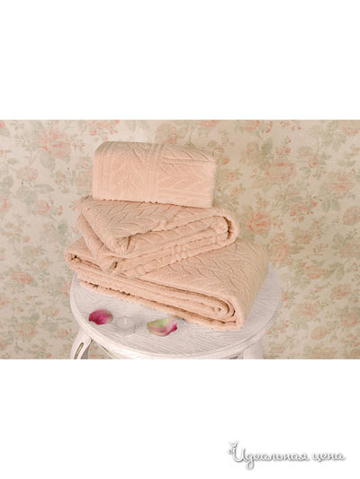 Махровое полотенце 70х140 см Тет-а-Тет, цвет бежевый