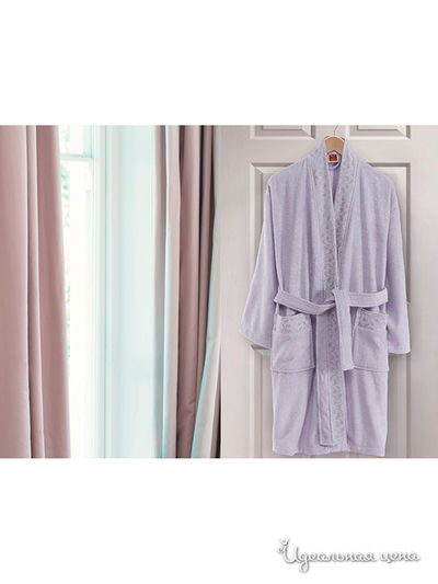 Халат махровый Тет-а-Тет, цвет сиреневый