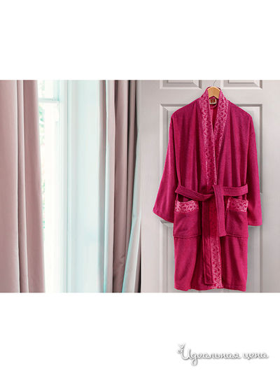 Халат махровый Тет-а-Тет, цвет фуксия