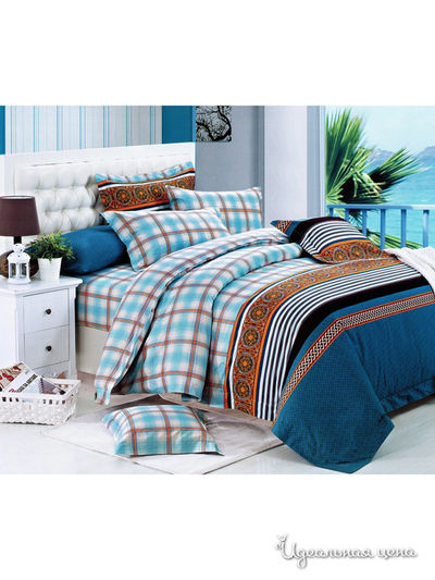 Комплект постельного белья, евро Текстильный каприз, цвет мультиколор