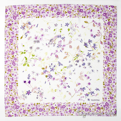 Платок Valentino, цвет цвет сиреневый / оливковый