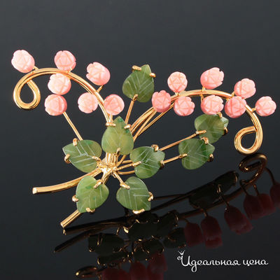 Брошь Эсмеральда, цвет мультиколор