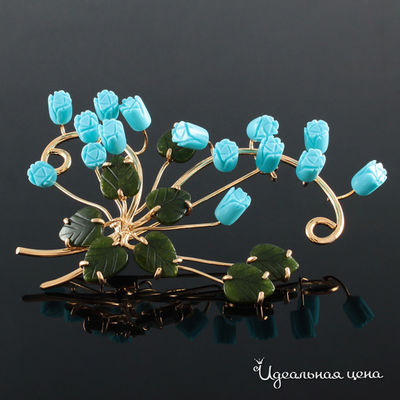 Брошь Эсмеральда, цвет мультиколор