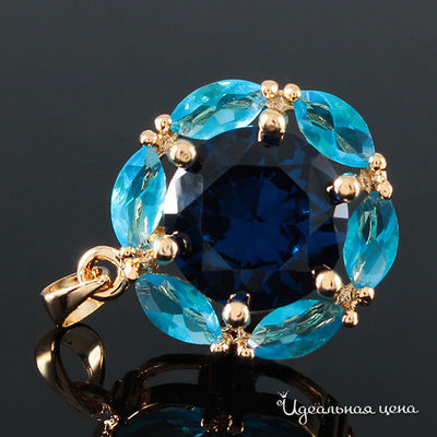 Подвеска Эсмеральда, цвет золотой, голубой