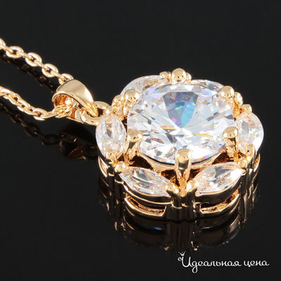 Подвеска Эсмеральда, цвет золотой, белый