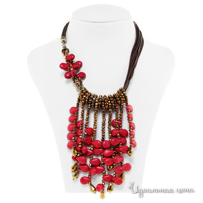 Колье Migura, цвет красный, коричневый