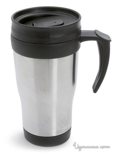 Автомобильная кружка Sagaform, цвет черный,  серебряный