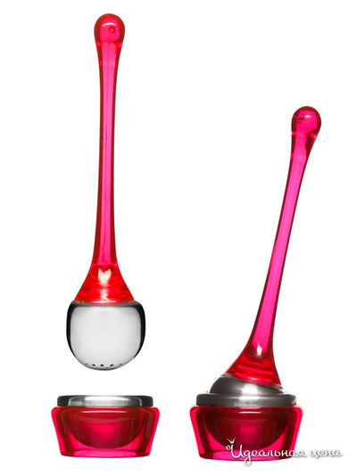 Ситечко для чая с подставкой Sagaform, цвет розовый