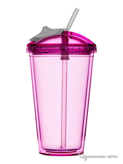 Кружка для смузи Sagaform, цвет розовый