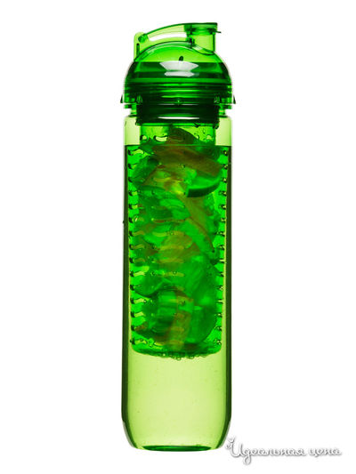 Бутылка с емкостью для фруктов Sagaform, цвет зеленый