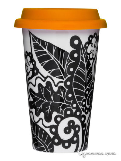 Кружка с силиконовой крышкой Sagaform, цвет Мультиколор