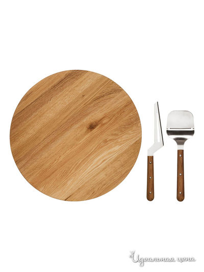 Набор: доска и приборы Sagaform, цвет коричневый