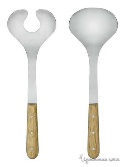 Сет сервировочный Sagaform, цвет серебряный, коичневыйч