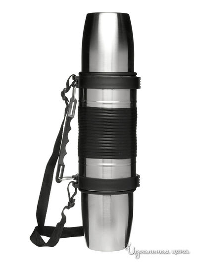 Термос походный с двумя отсеками Sagaform, цвет серебряный