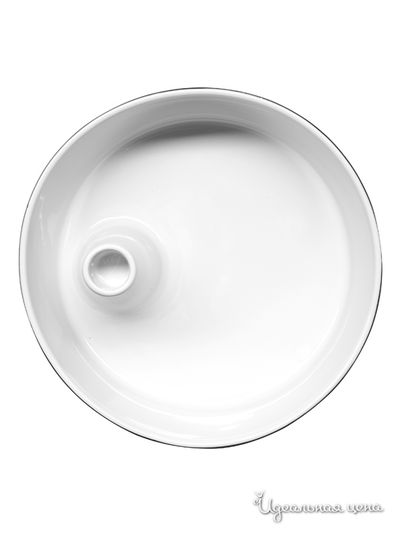 Блюдо сервировочное с подсвечником Sagaform, цвет белый, черный