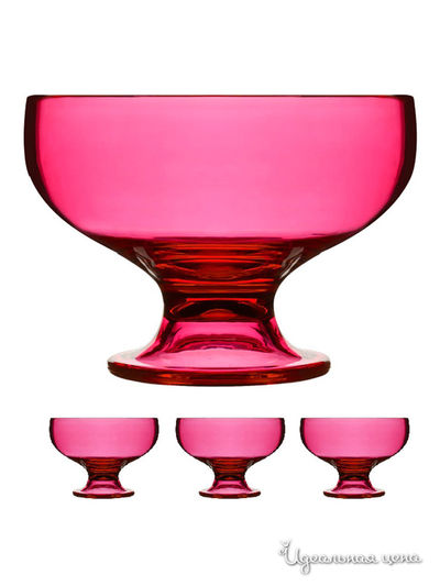 Набор креманок, 4 предмета Sagaform, цвет розовый