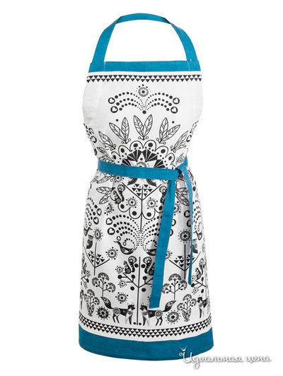 Фартук Sagaform, цвет белый, голубой, черный