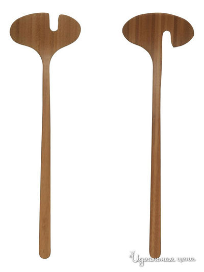 Лопатки для салата Sagaform, цвет коричневый