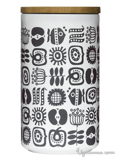 Емкость для хранения Sagaform, цвет белый, черный