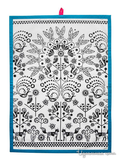 Полотенце Sagaform, цвет белый, черный