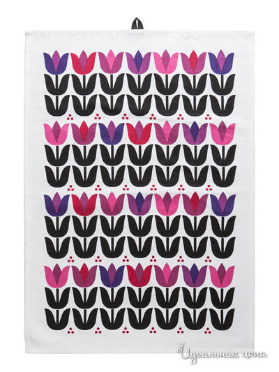 Полотенце Sagaform, цвет белый, фиолетовый