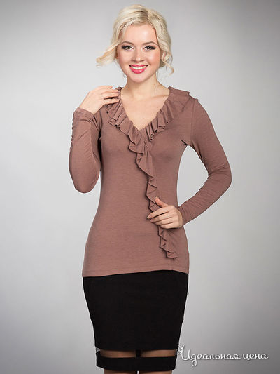 Блуза Лала Стайл, цвет бежевый