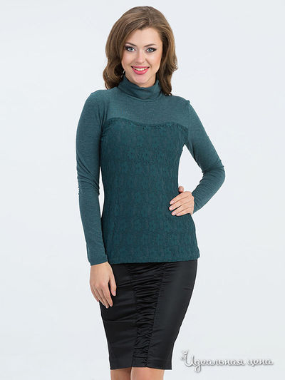 Водолазка Лала Стайл, цвет зеленый