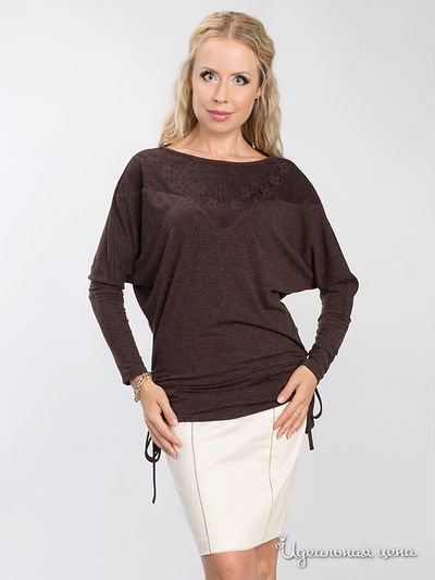 Блуза Лала Стайл, цвет коричневый