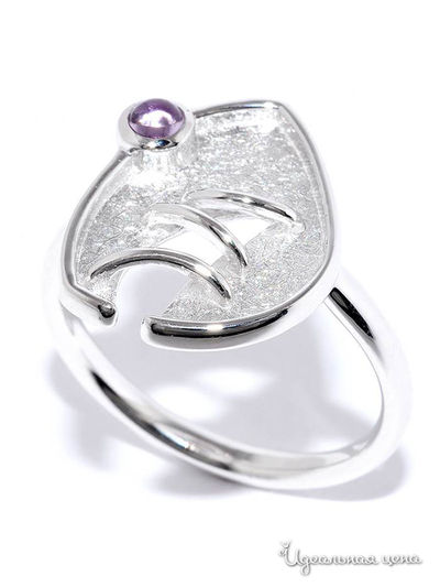 Кольцо SILVER-WINGS, цвет сиреневый