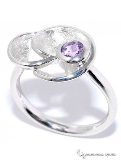 Кольцо SILVER-WINGS, цвет сиреневый