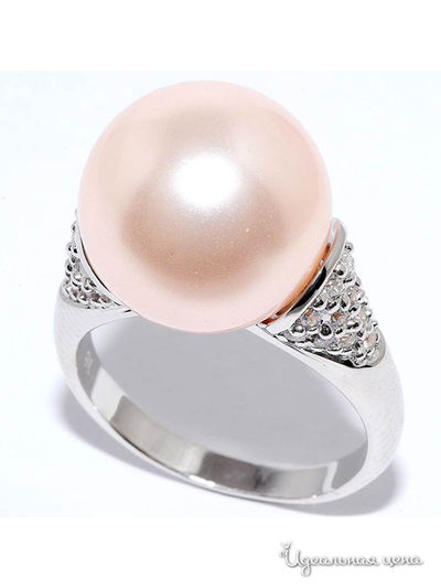 Кольцо SILVER-WINGS, цвет персиковый