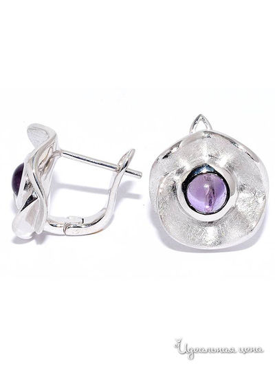 Серьги SILVER-WINGS, цвет сиреневый