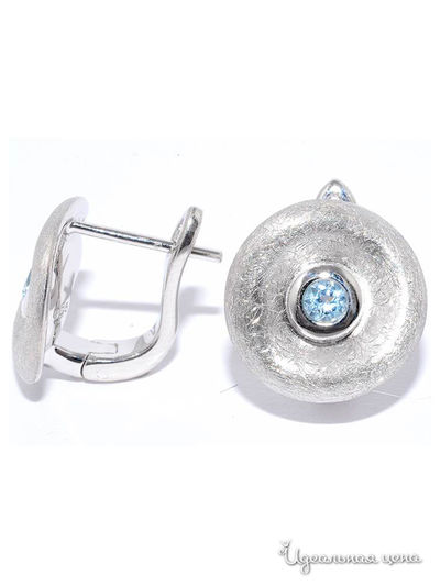 Серьги SILVER-WINGS, цвет голубой