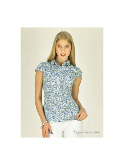 Блуза Fantosh, цвет белый, синий