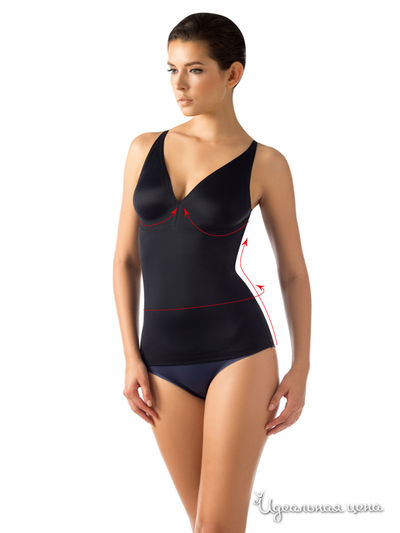 Эластичная майка Invisible, цвет чёрный