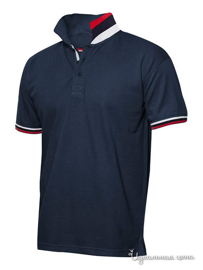 Поло Clique, цвет темно-синий