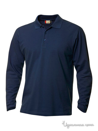 Поло Clique, цвет темно-синий
