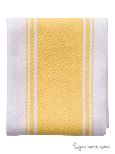 Полотенце Dexam, цвет желтый, белый