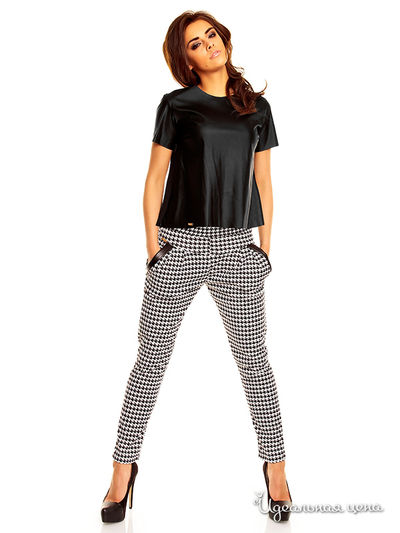 Брюки KarteS-Moda, цвет черный, белый