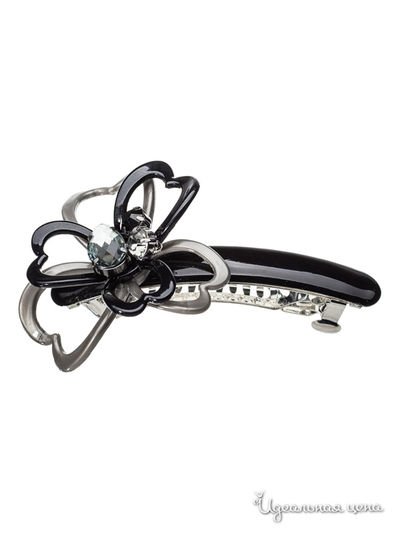 Заколка-автомат Evita Peroni, цвет серый , черный