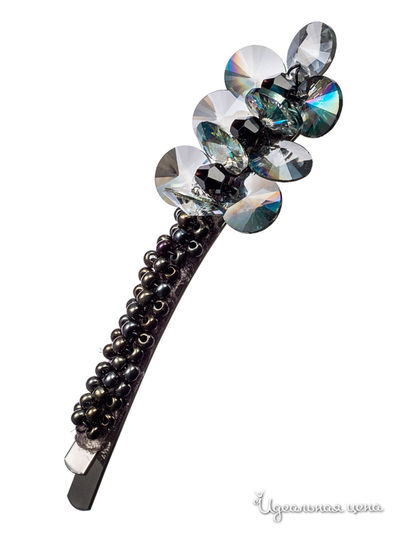 Заколка-невидимка Evita Peroni, цвет черный, серый