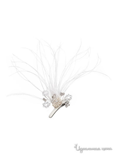 Заколка-автомат Evita Peroni, цвет белый